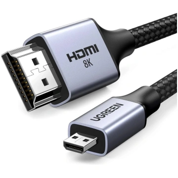 UGREEN HD164 Micro HDMI to HDMI 2.1 kabelis 8K 1m 