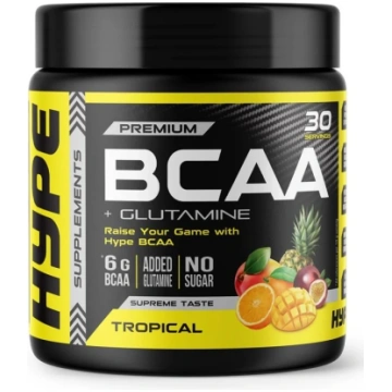 Hype BCAA + Glutamīns, Tropical - 300 grami