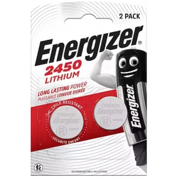 Energizer battery Lithium CR2450 BP2 (763890038179