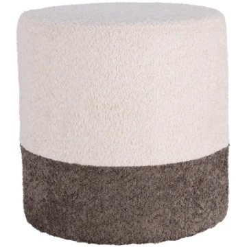 Pufs Home Styling Collection, krēmkrāsa/brūna krās