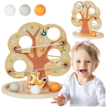 Mamabrum koka rotaļlieta mazulim Marble Run – izgl