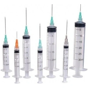 Vienreizējas lietošanas šļirce 2,5 ml, ar 23G x 32