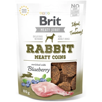 Brit Jerky Rabbit Meaty Coins gardums suņiem, 80 g