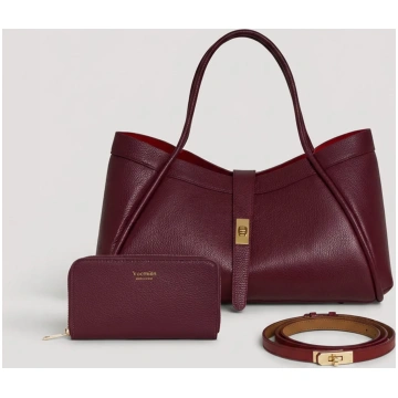 Set Eleganza Decisa | Mayfair in pelle Borgogna Vo