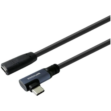 Vivolink USB-C male angled to female 5715063410684
