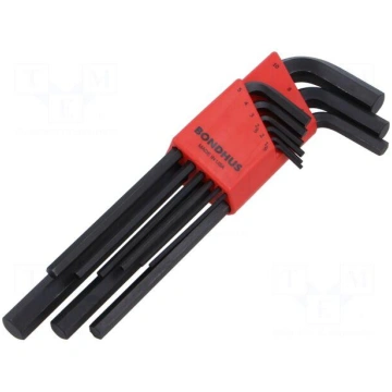 Wrench: hex key-set | ProTanium®,steel | long | Go