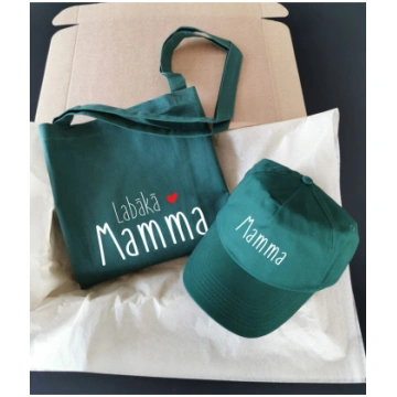 Dāvanu komplekts "Labākā mamma" (maisiņš+cepure) L