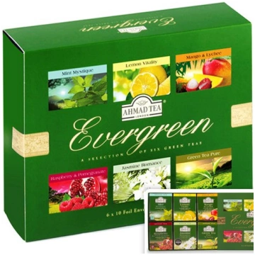 Tēju izlase AHMAD EVERGREEN SELECTION, 60 maisiņi 
