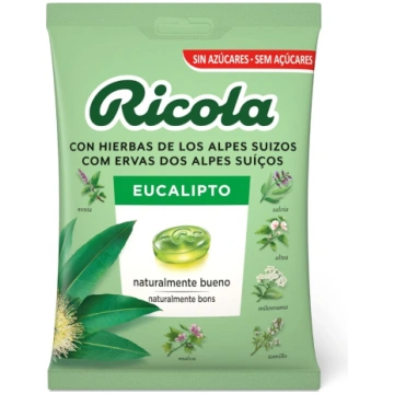 Ledenes ar eikalipta garšu bez cukura RICOLA Eucal