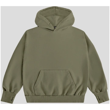 ESSENTIAL MOSS DYED RELAXED FIT HEAVY FRENCH TERRY