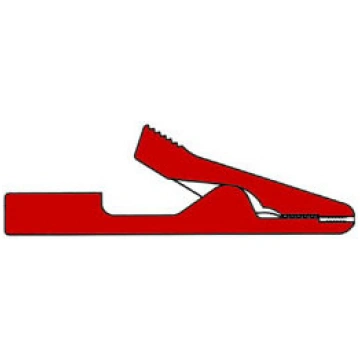 INSULATED MINIATURE CROCODILE CLIPS 2mm / RED (MA1