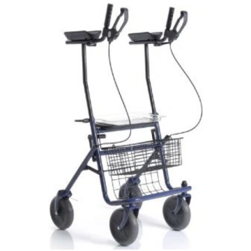 Rollator Pieghevole In Acciao Verniciato - 4 Ruote