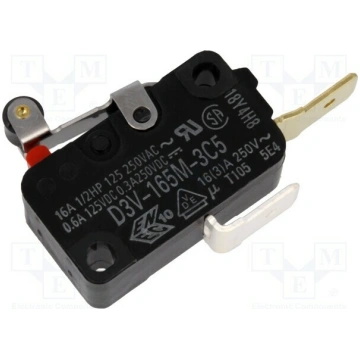 Microswitch SNAP ACTION; 16A/250VAC; 10A/30VDC; SP