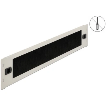 Delock 19″ Cable Management Brush Strip tool free 