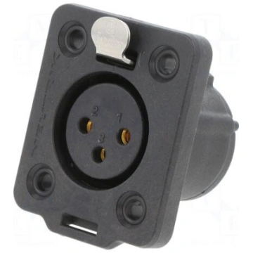 Connector: XLR | socket | female | PIN: 3 | straig
