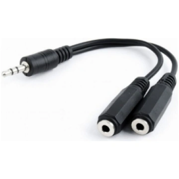 Goobay 50467 PC Computer Headset Adapter Splitter
