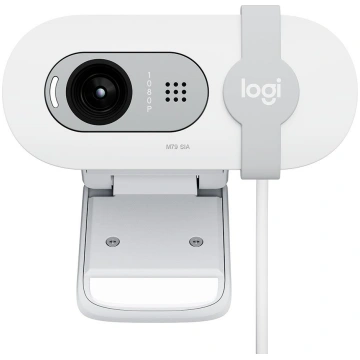 LOGITECH Brio 100 Full HD Webcam - OFF-WHITE - USB