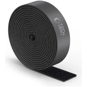 TECH-PROTECT VELCRO KABEĻU ORGANIZATORS 300CM MELN
