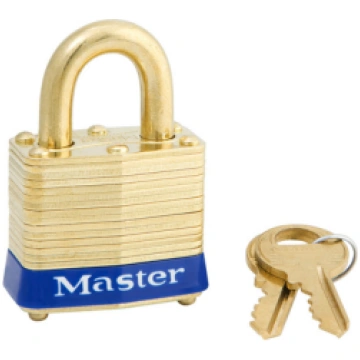 B (Laminated) | Brass Shackle Option- Master Lock