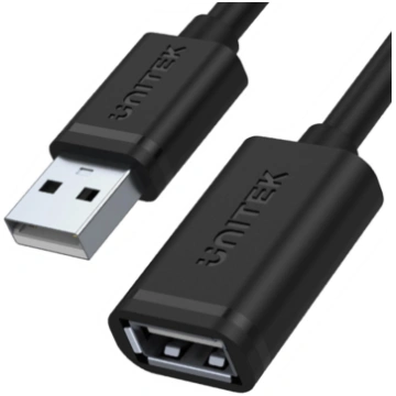 Unitek Y-C447GBK USB 2.0 AM-AF pagarinājuma kabeli