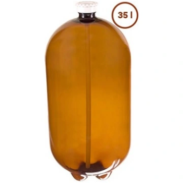 Jauns 35L PET plastmasas kegs, brūns