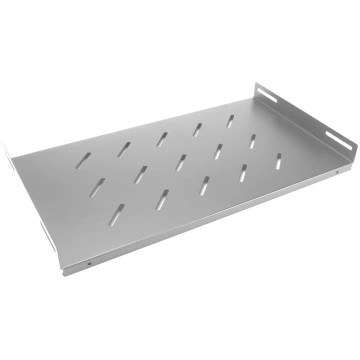 Fiksēts plaukts 19" komutācijas skapim, 450mm, pel