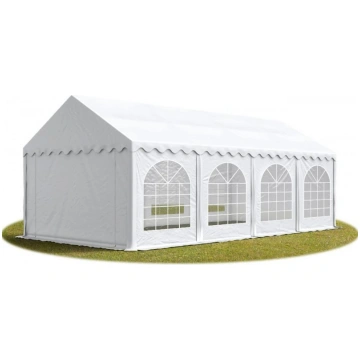 PASĀKUMU TELTS 4X8 M, BALTA, PVC, 550g/m2