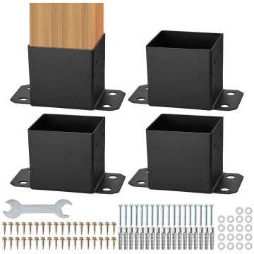 VEVOR 4x Stabu Pamatnes Kronšteini 142x142mm, Iztu