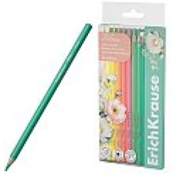 Krāsaino apaļo zīmuļu komplekts "Pastel Bloom", 12