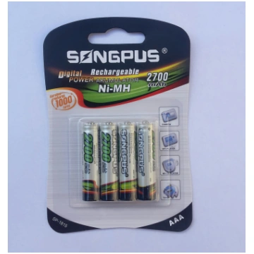 Akumulatoru baterija NI-MH 1.2 V AAA R3 / 2700 mAh