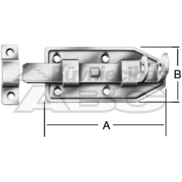 Aizbīdnis durvīm Zn 140x50mm VORMANN