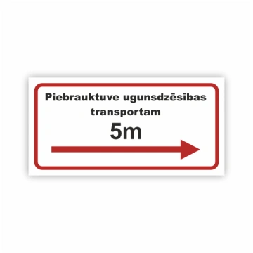 Kompozītmateriāla plāksne "Piebrauktuve ugunsdz. t