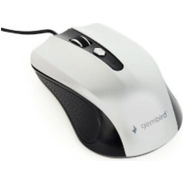 MOUSE USB OPTICAL BLACK/SILVER/MUS-4B-01-BS GEMBIR