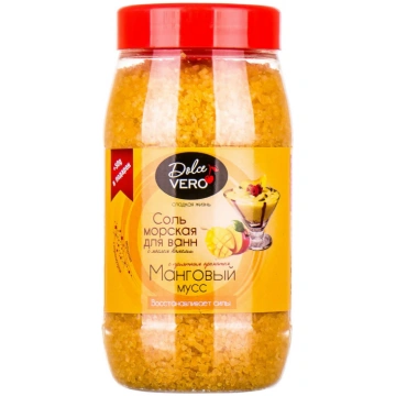 DOLCE VERO Vannas sāls Mango uzpūtenis, 550 g