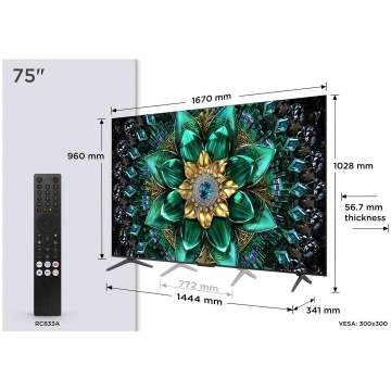 TV Set TCL 75 " 4K Ultra HD 3840 x 2160 pixels Fla