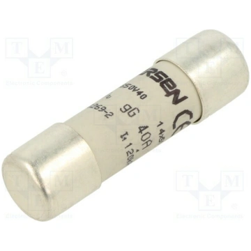 Fuse: fuse; ceramic; 40A; 500VAC; gG; 14x51mm | DF