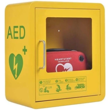 AED skapja glabāšanas kaste AED defibrilatoram pie