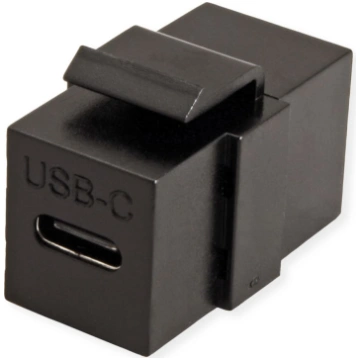 Value USB Type C Keystone Module, 1pc/set, black |