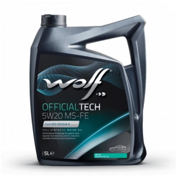 Motoreļļa WOLF OFFICIALTECH 5W20 MS-FE 5L. 5w-20