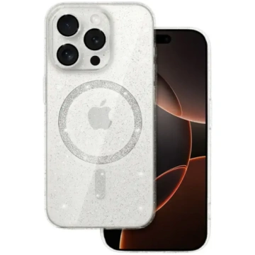 Glitter Magsafe Case for Iphone 16 Pro Max transpa