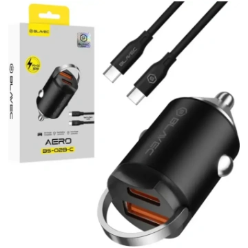 Blavec automašīnas lādētājs BS-02B-C Aero - USB +