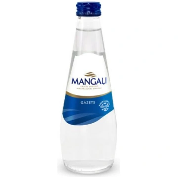 Minerālūdens Mangaļi, gāzēts, stikla pudelē, 0.33l