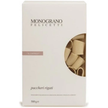 Paccheri Rigati 500gr - Pasta Bio Monograno Felice