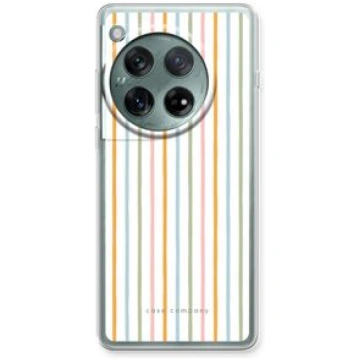 OnePlus 12 Transparent Case - Pastel Lines CaseCom
