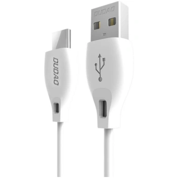 Dudao USB Type C Data Charging Cable 2.1A 1m, Whit