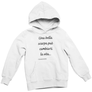 Felpa con Cappuccio Donna "Una bella scarpa" Tua T