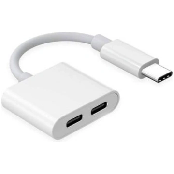 RoGer JH-032 USB-C uz 2x USB-C Audio adapteris + l