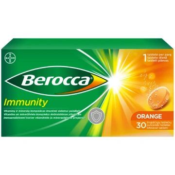 BEROCCA Immunity putojošās tabletes N30 BAYER