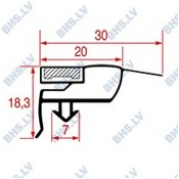 SNAP-IN GASKET 1515x685 mm LF L3186845