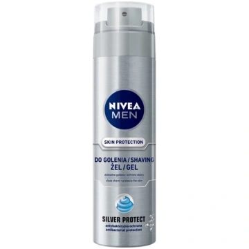 Skūšanās gels Nivea Men Silver Protect, 200 ml